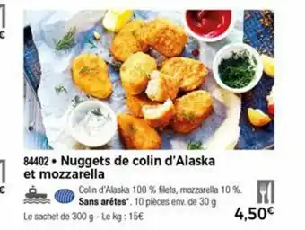 Thiriet Nuggets De Colin D'Alaska Et Mozzarella offre
