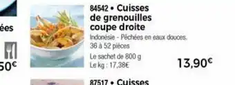 Thiriet Cuisses De Grenouilles Coupe Droite offre