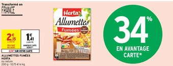 ALLUMETTES FUMÉES HERTA