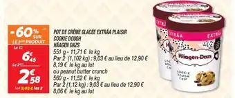 Netto POT DE CRÈME GLACÉE EXTRÄA PLAISIR COOKIE DOUGH HÄAGEN DAZS offre