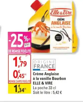 Crème Anglaise à la vanille Bourbon ELLE & VIRE