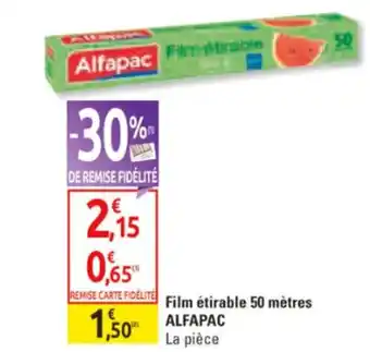 Film étirable 50 mètres ALFAPAC La pièce