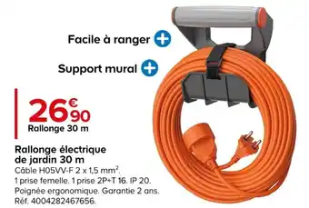Castorama Rallonge électrique de jardin 30 m offre