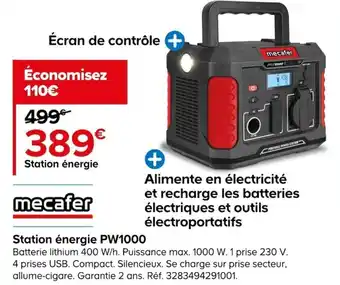 Station énergie PW1000
