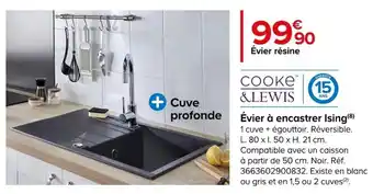 Castorama Évier à encastrer Ising (8) offre
