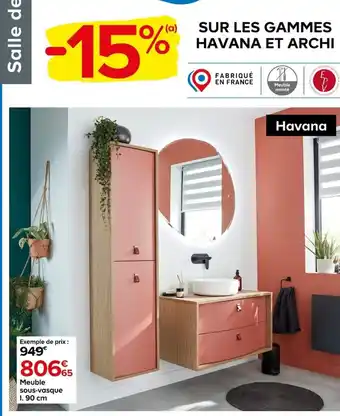 Castorama Meuble sous-vasque 1. 90 cm offre