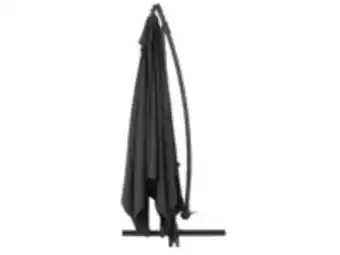 Parasol jardin déporté alu ilios 3 - carré - 3 x3 m - noir