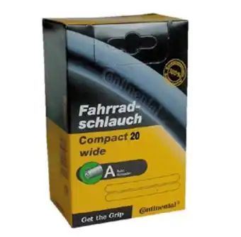 Culture Vélo Chambre à air continental compact 20x1 1/4-1.75''v.standard offre