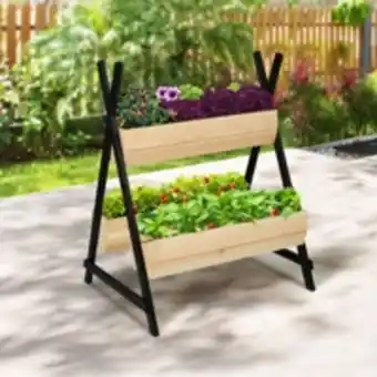 E.Leclerc Brico Idmarket jardinières paty 3 bacs bois finitions noires tipi offre