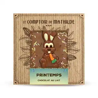 Exclu internet : tablette chocolat lait - édition printemps