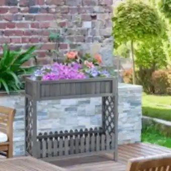 E.Leclerc Brico Jardinière carré potager liza sapin gris offre