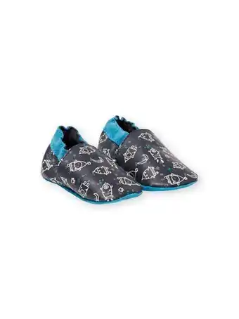DPAM Chaussons bleu marine et bleu clair bébé garçon offre