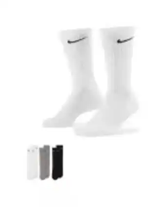 3 paires de chaussettes unisexe u nk everyday cush crew 3pr multicolore