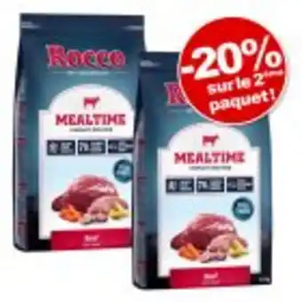 Zooplus Croquettes rocco mealtime 2 x 12 kg : - 20 % sur le 2nd sac ! offre
