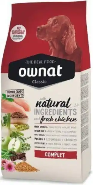 Croquettes chien - ownat classic complet 20 kg