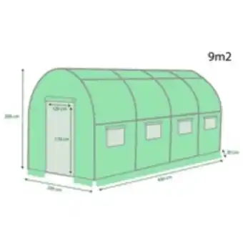 E.Leclerc Brico Serre de jardin tunnel vert 9 m² offre
