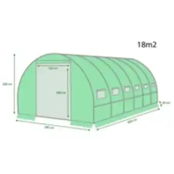 E.Leclerc Brico Serre de jardin tunnel vert 18 m² offre