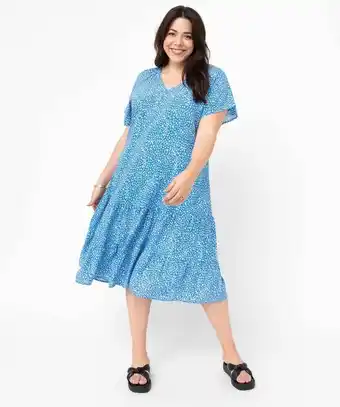 Gémo Robe femme grande taille fleurie à volants offre
