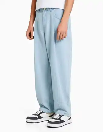 Bershka Jean baggy balloon plissé offre