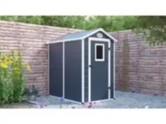 E.Leclerc Brico Abri de jardin résine texas - 2.47 m² - kit d'ancrage inclus - anthracite offre