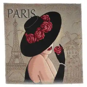 Carré de tissu jacquard paris pour coussin