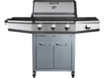E.Leclerc Brico Barbecue gaz bingo 4 - 4 brûleurs dont 1 latéral - 14kw + housse protection - argenté offre