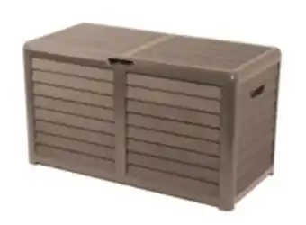 Coffre de rangement baya - 420 l - taupe