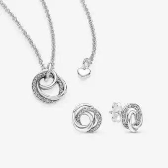 Parure cercles ma famille pour toujours