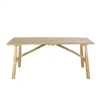 Maisons du Monde Table de jardin en branches de teck recyclées 6 personnes offre