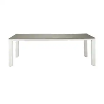 Table de jardin 8/10 personnes en aluminium et composite