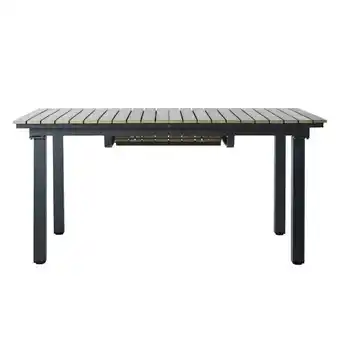 Maisons du Monde Table de jardin en aluminium gris 8/10 personnes offre