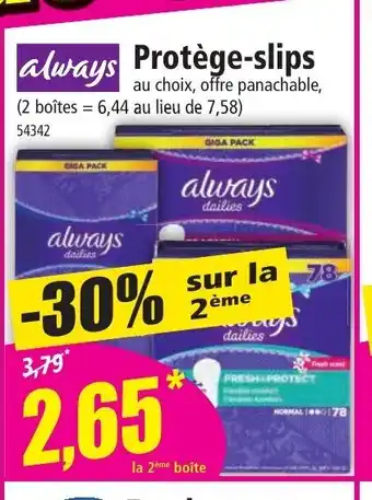Norma Always Protège-slips offre