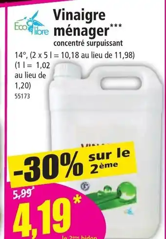 Norma Eco Vinaigre ménager offre