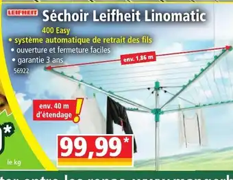 Norma Séchoir Leifheit Linomatic offre
