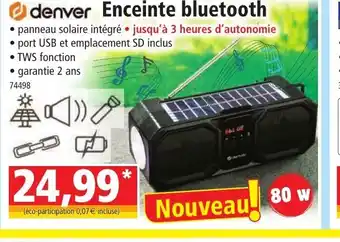 Denver Enceinte bluetooth