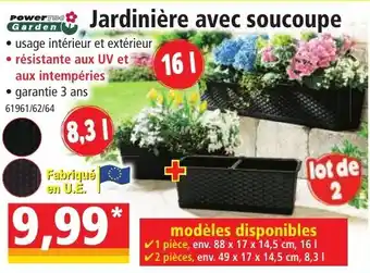 Norma Jardinière avec soucoupe offre