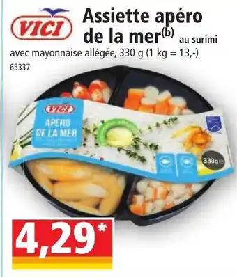 Norma Assiette apéro VICI de la mer(b) offre