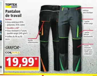 Norma TOPTEX PRO Pantalon de travail offre