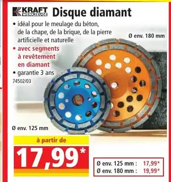 KKRAFT Disque diamant