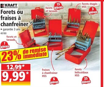 Norma KRAFT Forets ou fraises à chanfreiner offre