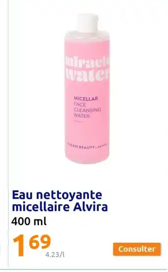 Action Eau nettoyante micellaire Alvira offre
