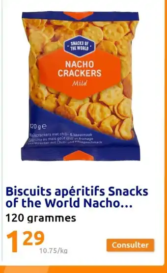 Action Biscuits apéritifs Snacks of the World Nacho... 120 grammes offre