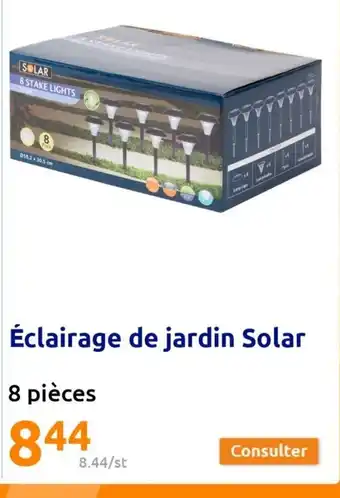 Action Éclairage de jardin Solar offre