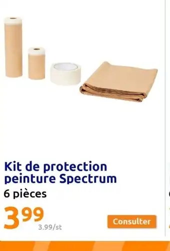 Action Kit de protection peinture Spectrum 6 pièces offre
