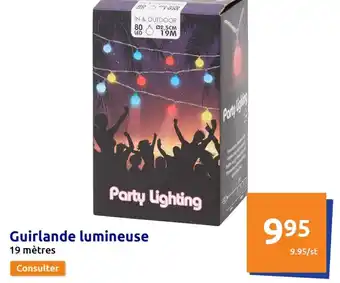 Action Guirlande lumineuse offre