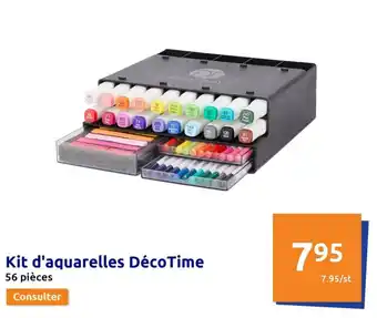 Action Kit d'aquarelles DécoTime offre