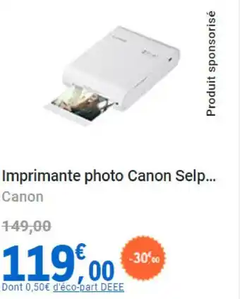 E.Leclerc Imprimante photo Canon Selp... offre