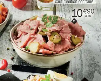Cora x Carrefour Salade de museau de bœuf à la vinaigrette offre