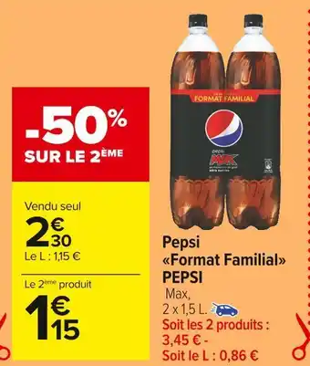 Carrefour Market Pepsi pepsi format familial offre