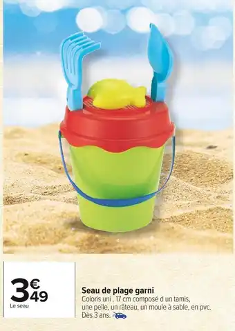 Carrefour Market Seau de plage garni offre
